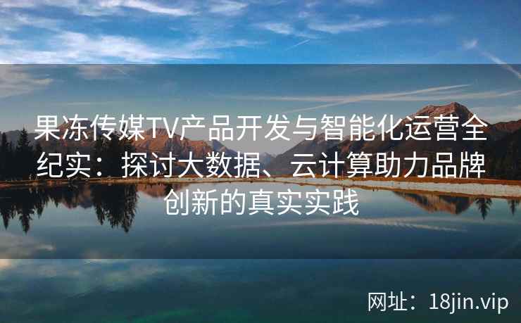 果冻传媒TV产品开发与智能化运营全纪实：探讨大数据、云计算助力品牌创新的真实实践
